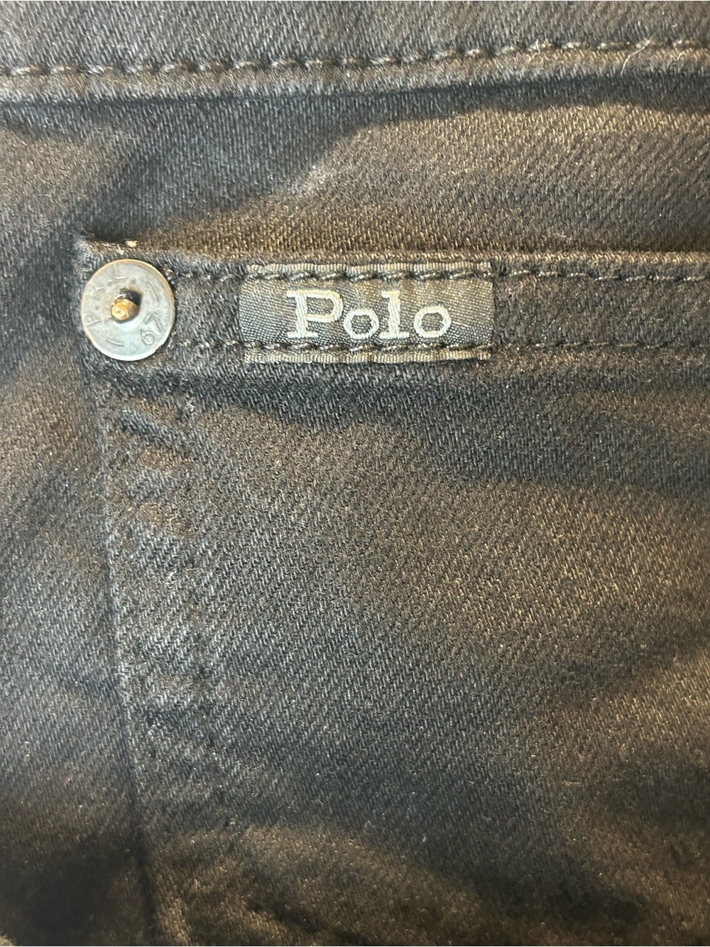 POLO RALPH LAUREN VARICK SLIM STRAIGHT JEANS BLACK 33x32 - Picture 5 of 15